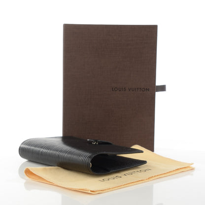 Louis Vuitton Epi Small Ring Agenda Cover Black 4 of 7