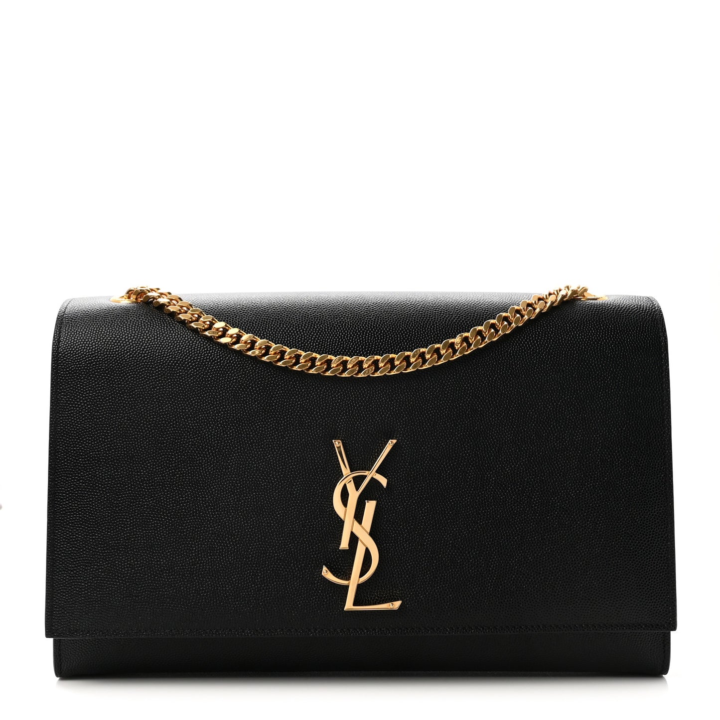 Grain De Poudre Large Classic Monogram Kate Satchel Black