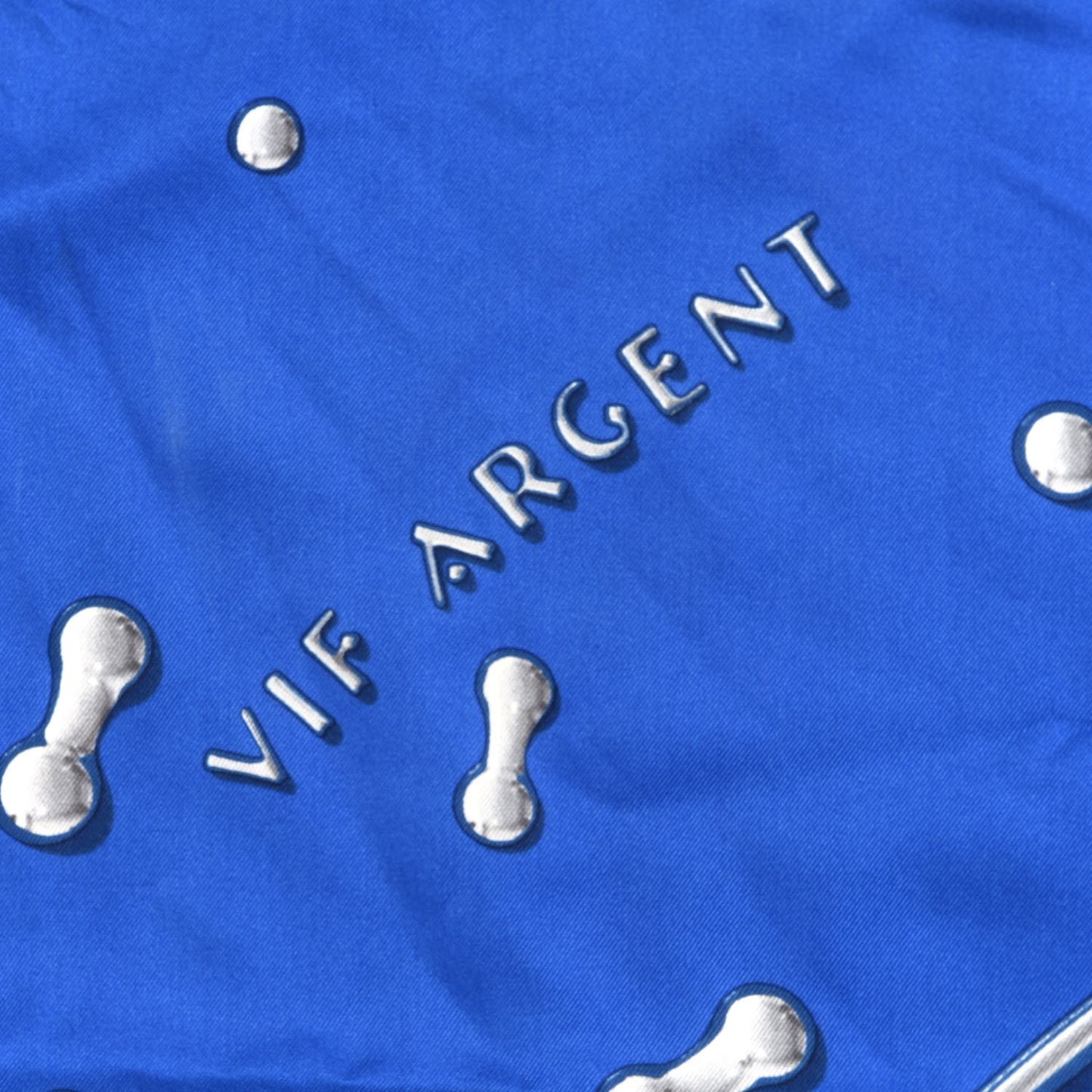 Silk Vif Argent Scarf 90 Blue