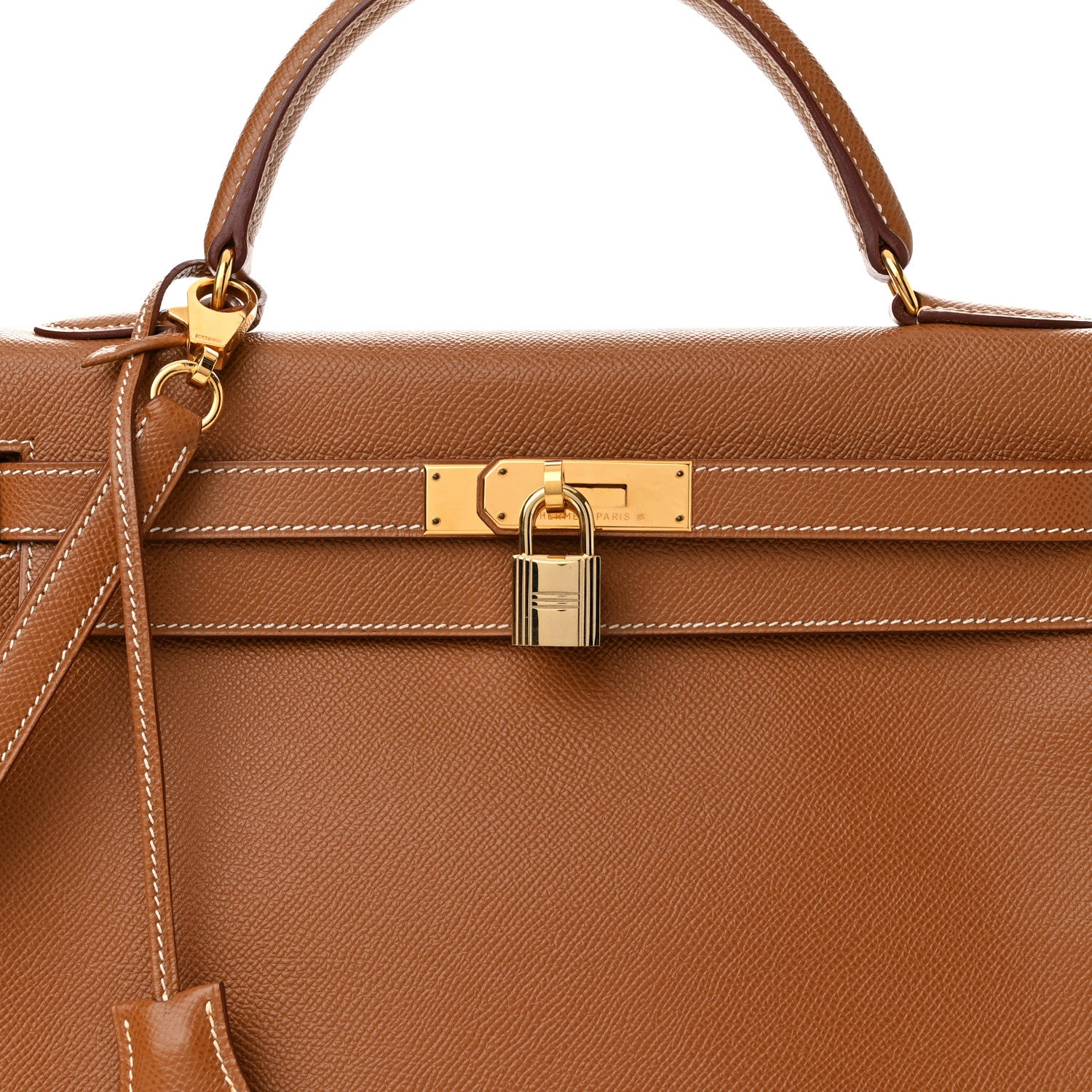 Hermes Courchevel Kelly Retourne 32 Gold 8 of 11