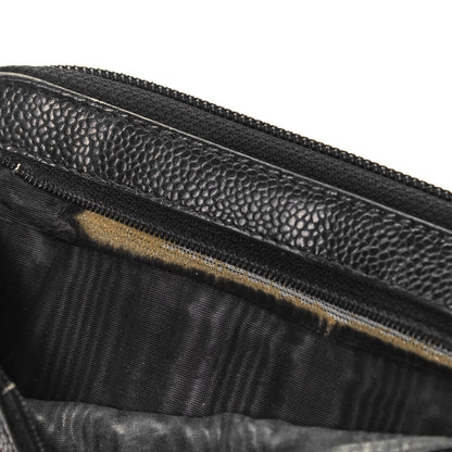Chanel Caviar Large Timeless CC Zip Around Wallet Black 9 of 9