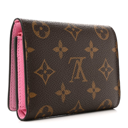 Louis Vuitton Monogram 2022 Christmas Animation Paris Victorine Wallet Pink 3 of 7