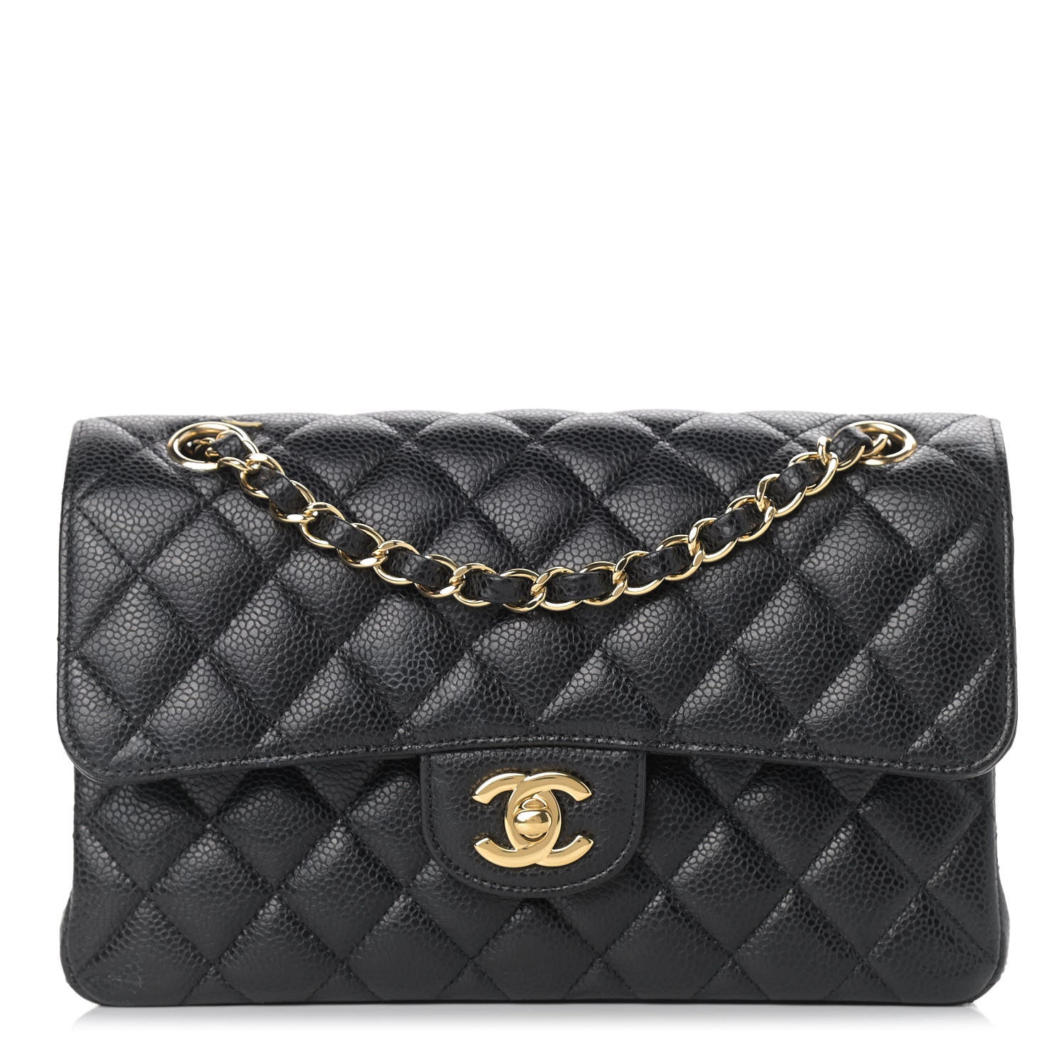 Chanel Caviar Quilted Small Double Flap Black 1 of 10