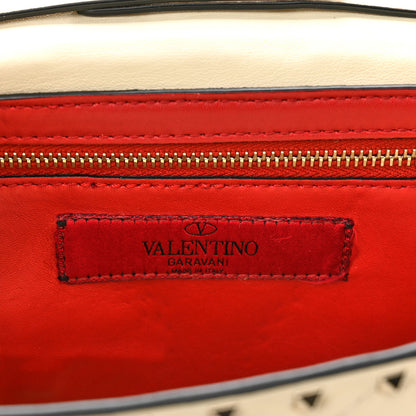 Valentino Garavani Nappa Rockstud Spike Wallet on Chain Light Ivory 6 of 12