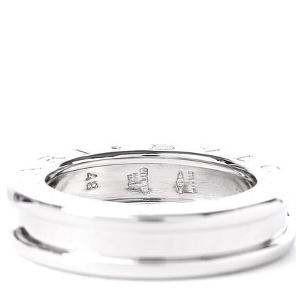 Bulgari 18K White Gold B.Zero1 One-Band Ring 48 4.5 5 of 5