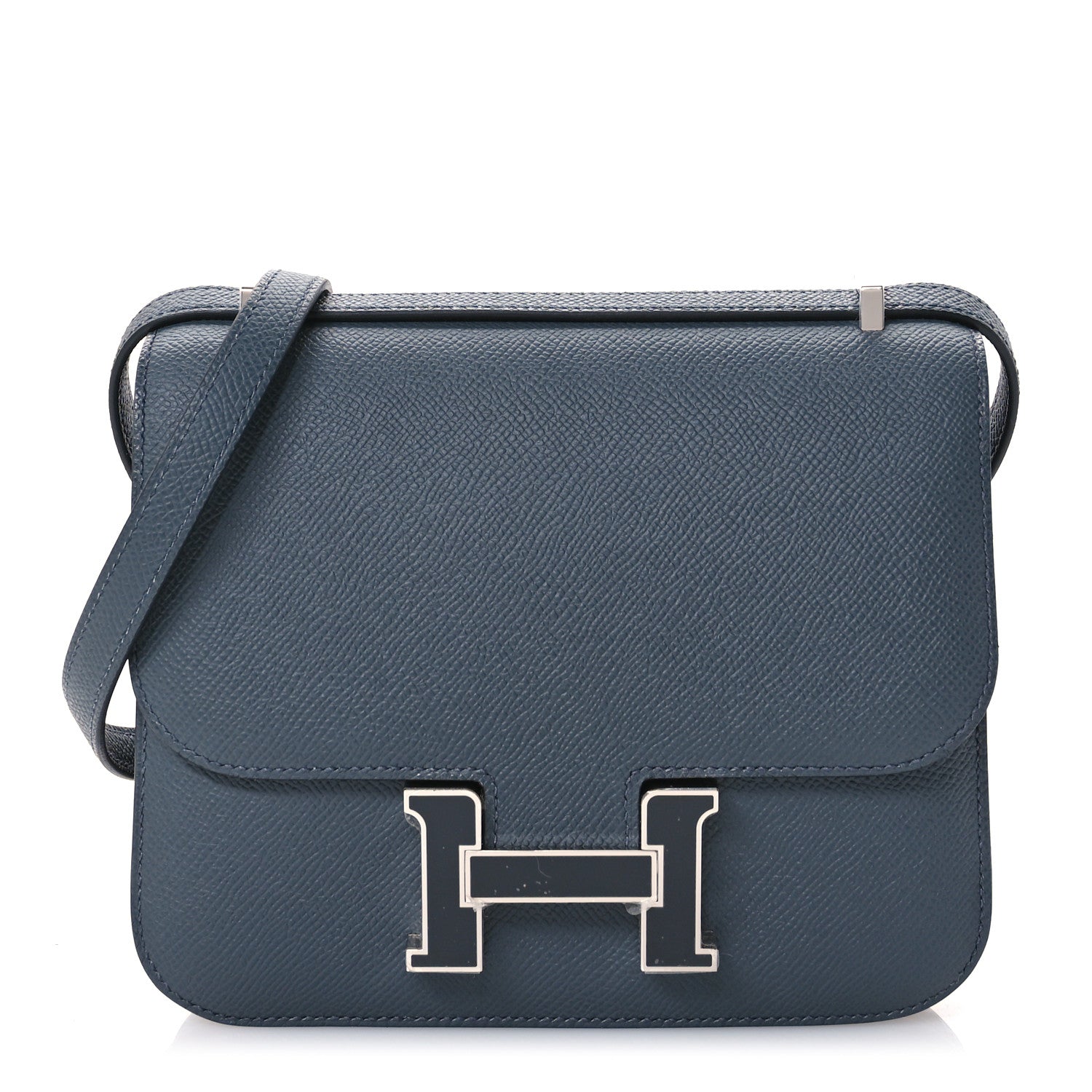 Hermes Epsom Enamel Constance 18 Gris Misty Gris Fonce 1 of 12