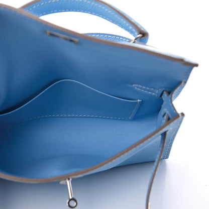 Hermes Epsom Tiny Kelly Sellier Celeste 4 of 10