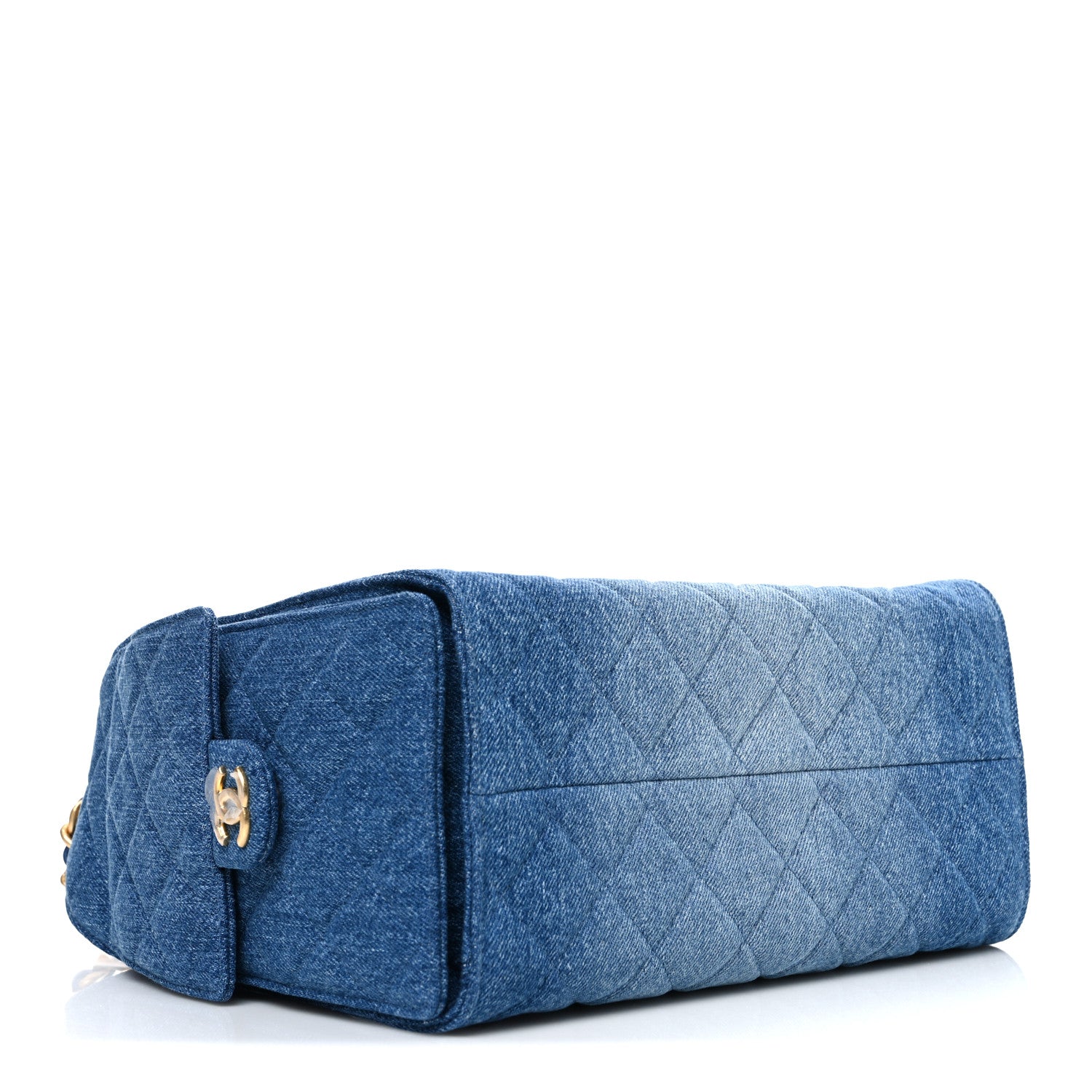 Chanel Washed Denim Quilted Small Chanel 25 Handbag Blue 4 of 11