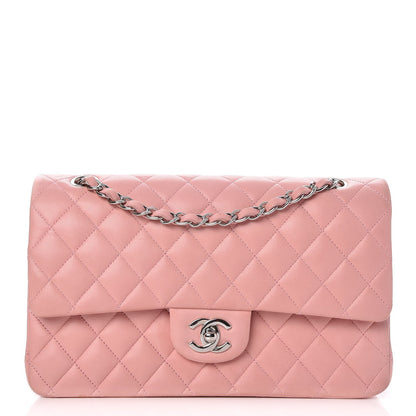 Chanel Lambskin Quilted Medium Double Flap Light Pink 1 of 8