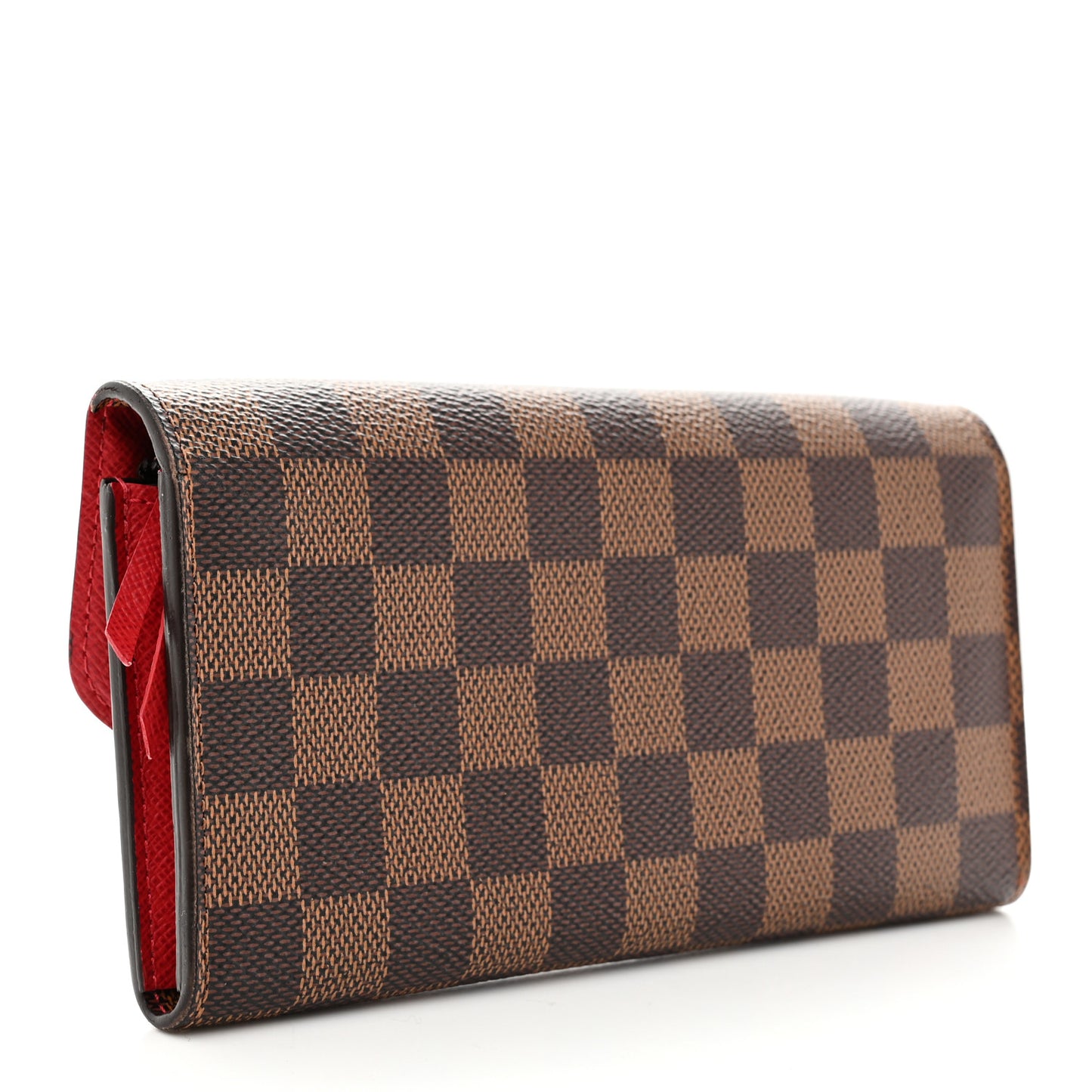 Damier Ebene Emilie Wallet Red