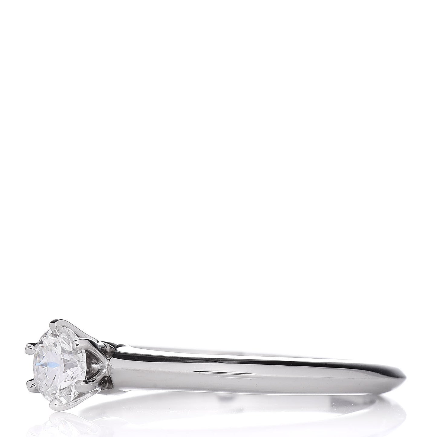 Platinum Diamond .26ct Solitaire Engagement Ring 51 5.75