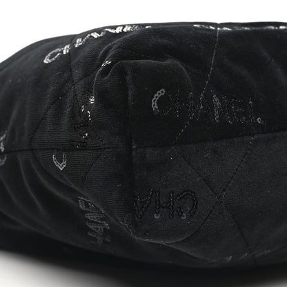 Chanel Velvet Sequin Quilted Small Chanel 22 Black 11 of 15