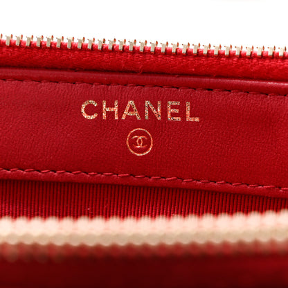 Chanel Lambskin Quilted Small Clutch With Chain Dark Pink 7 of 14