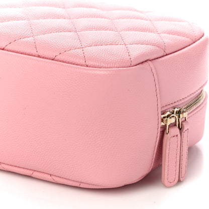 Chanel Caviar Quilted Medium Curvy Pouch Cosmetic Case Light Pink 10 of 10