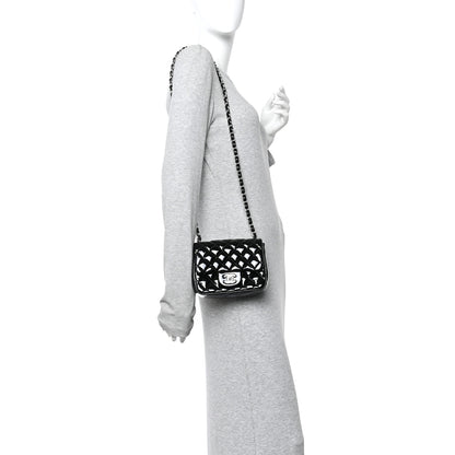 Chanel Patent Calfskin Quilted Mini Square Flap Black 2 of 13