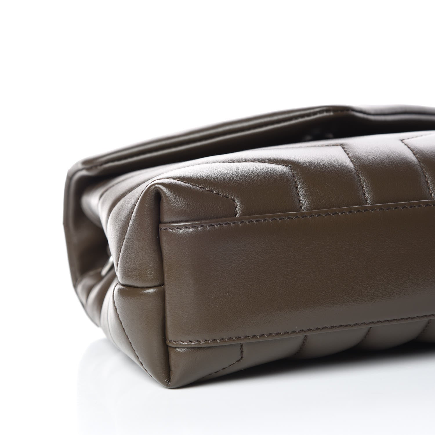 Saint Laurent Calfskin Y Quilted Monogram Toy Loulou Crossbody Bag Faggio 8 of 11