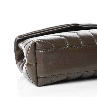 Saint Laurent Calfskin Y Quilted Monogram Toy Loulou Crossbody Bag Faggio 8 of 11