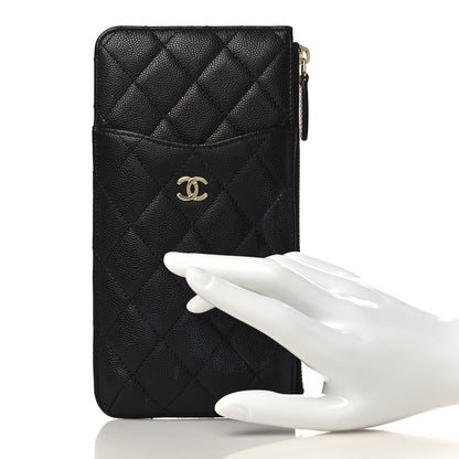 Chanel Caviar Quilted Classic iPhone Pouch Black 2 of 9