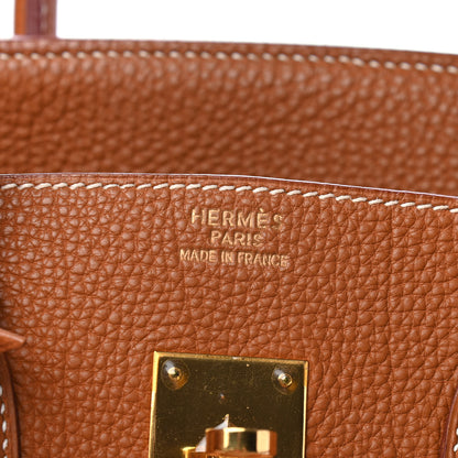 Hermes Togo Birkin 35 Gold 5 of 9