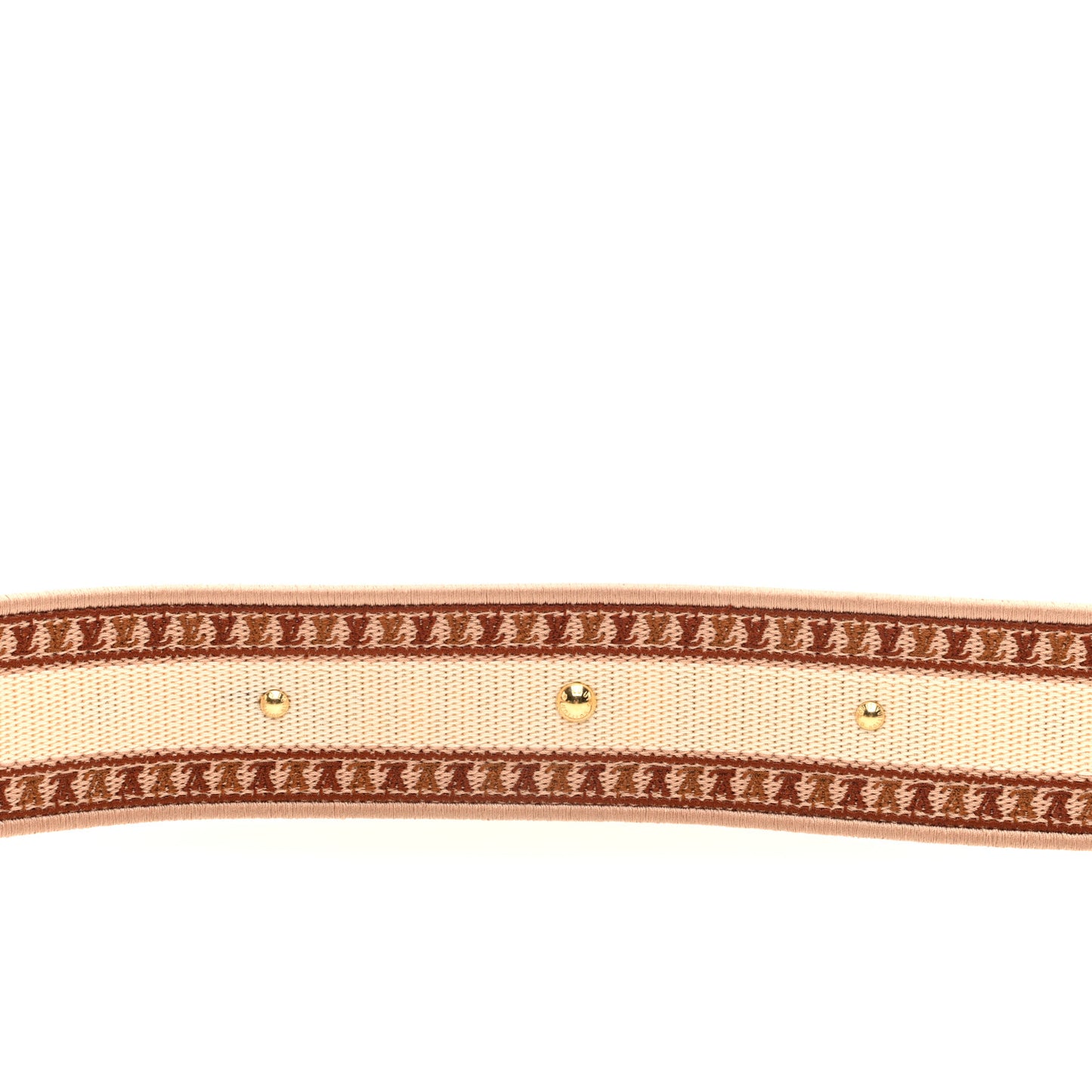 Jacquard Twist Shoulder Strap Beige Brown