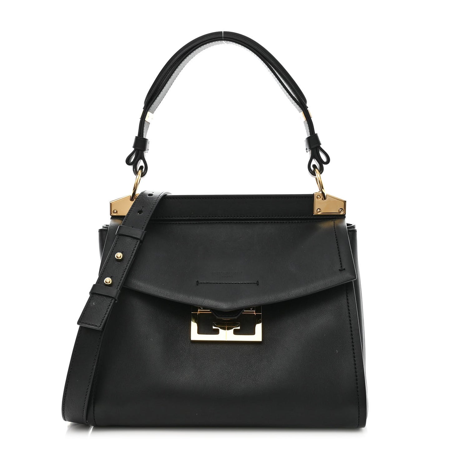 Calfskin Small Mystic Shoulder Bag Black