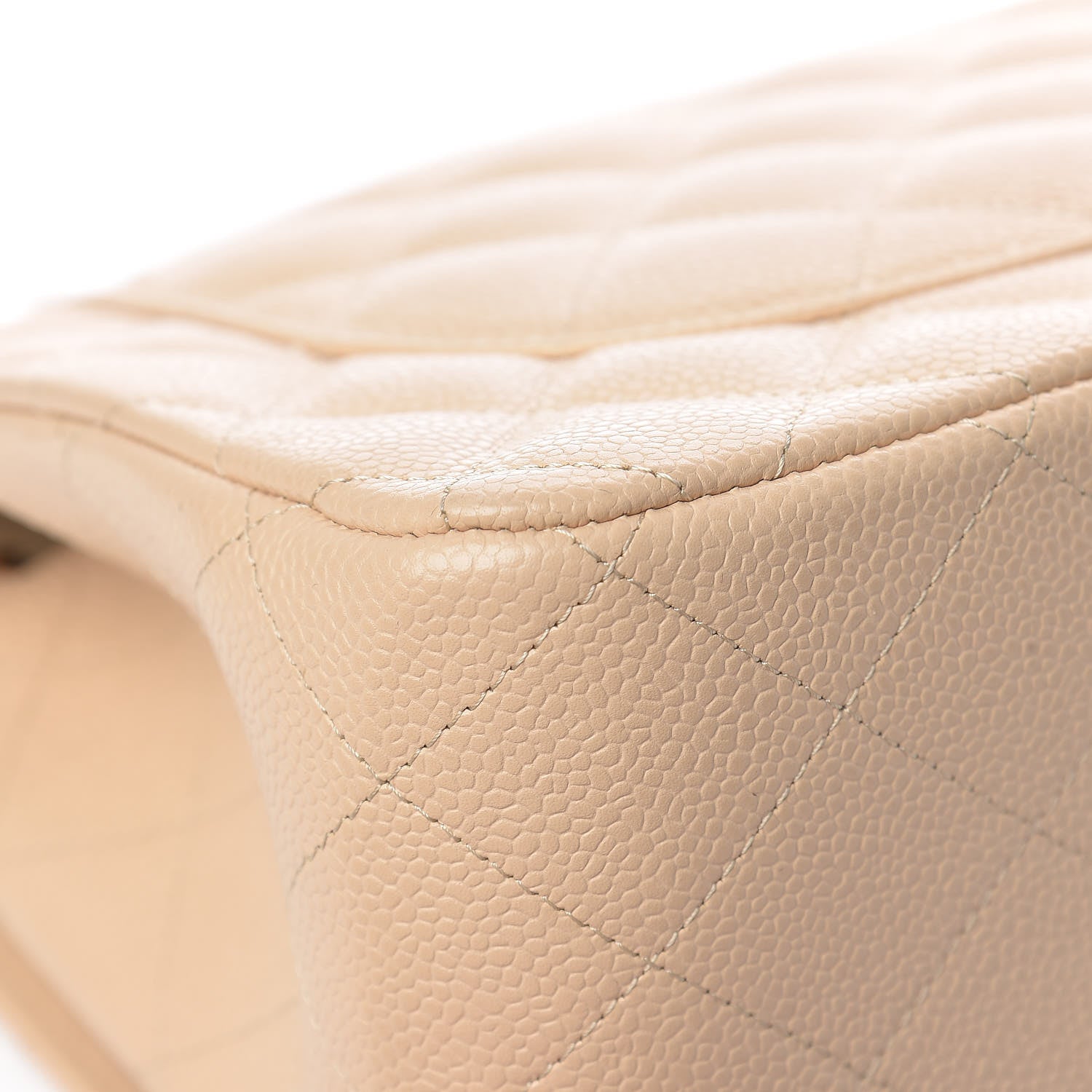 Chanel Caviar Quilted Jumbo Double Flap Beige Clair 11 of 16
