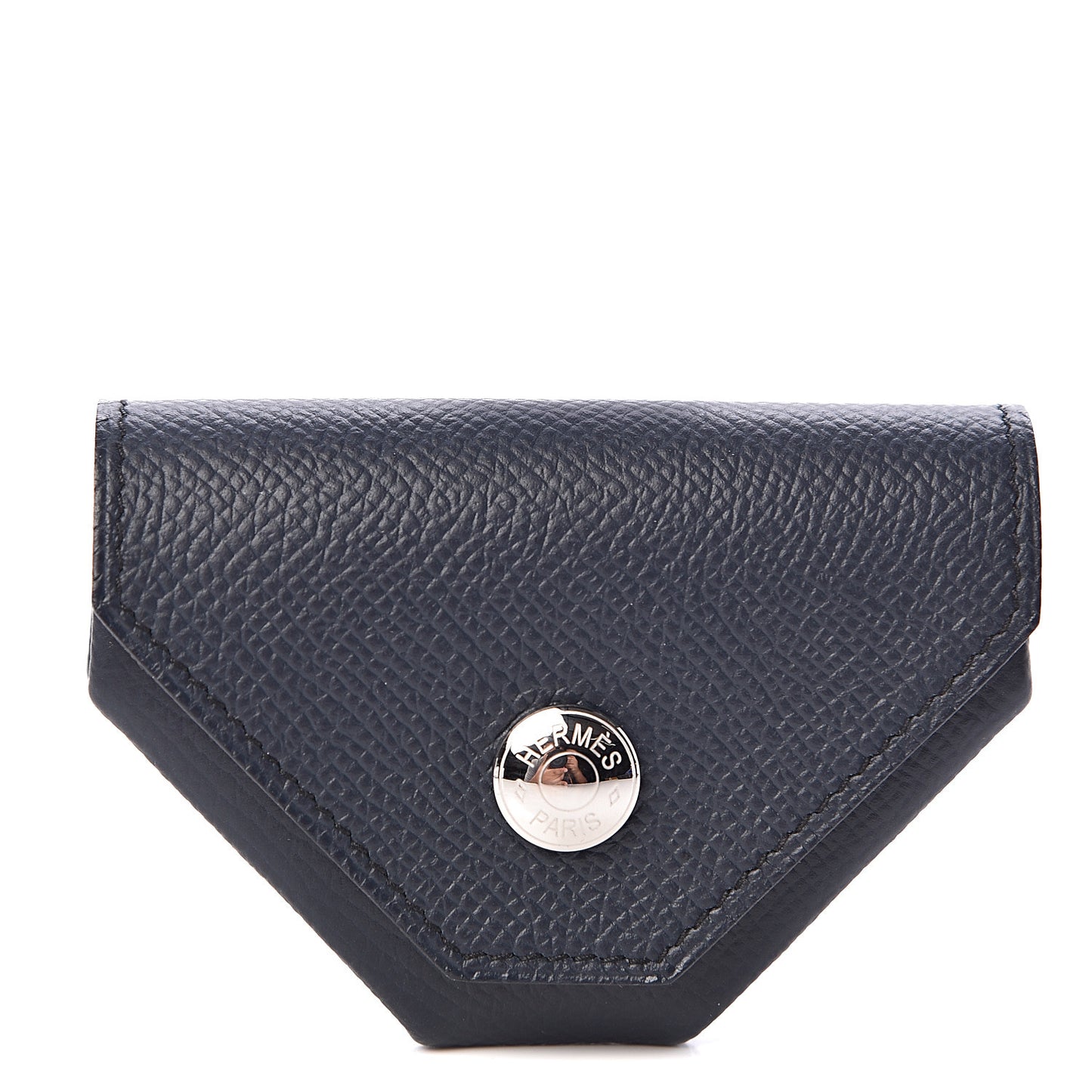 Epsom Verso 24 Change Purse Bleu Indigo Gold