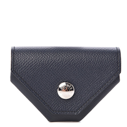 Hermes Epsom Verso 24 Change Purse Bleu Indigo Gold 1 of 7