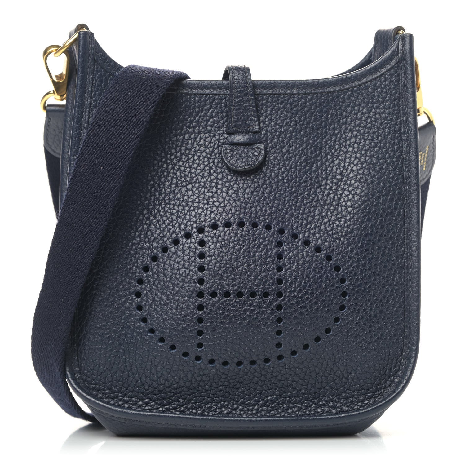 Hermes Taurillon Clemence Evelyne TPM Bleu Nuit 1 of 9