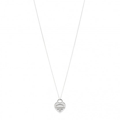Tiffany Sterling Silver Small Return to Tiffany Heart Pendant Necklace 1 of 4