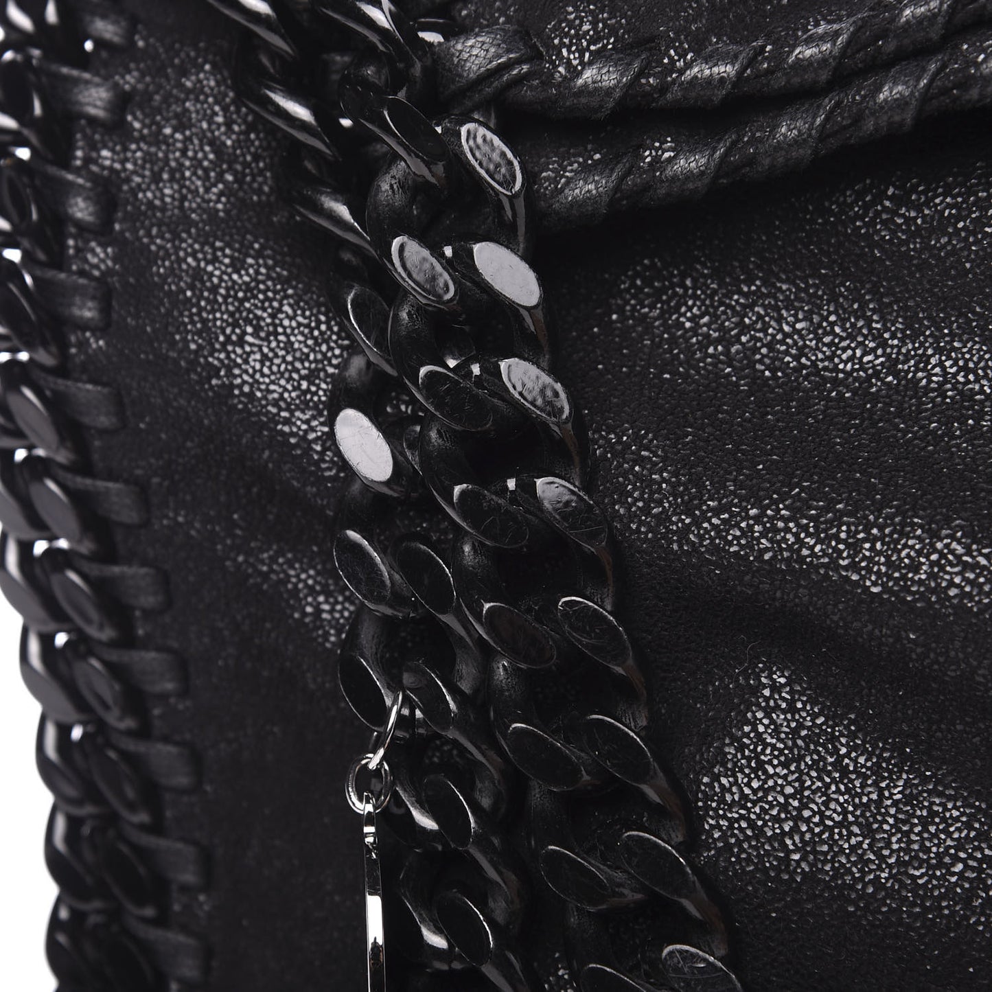 Shaggy Deer Small Falabella Tote Black