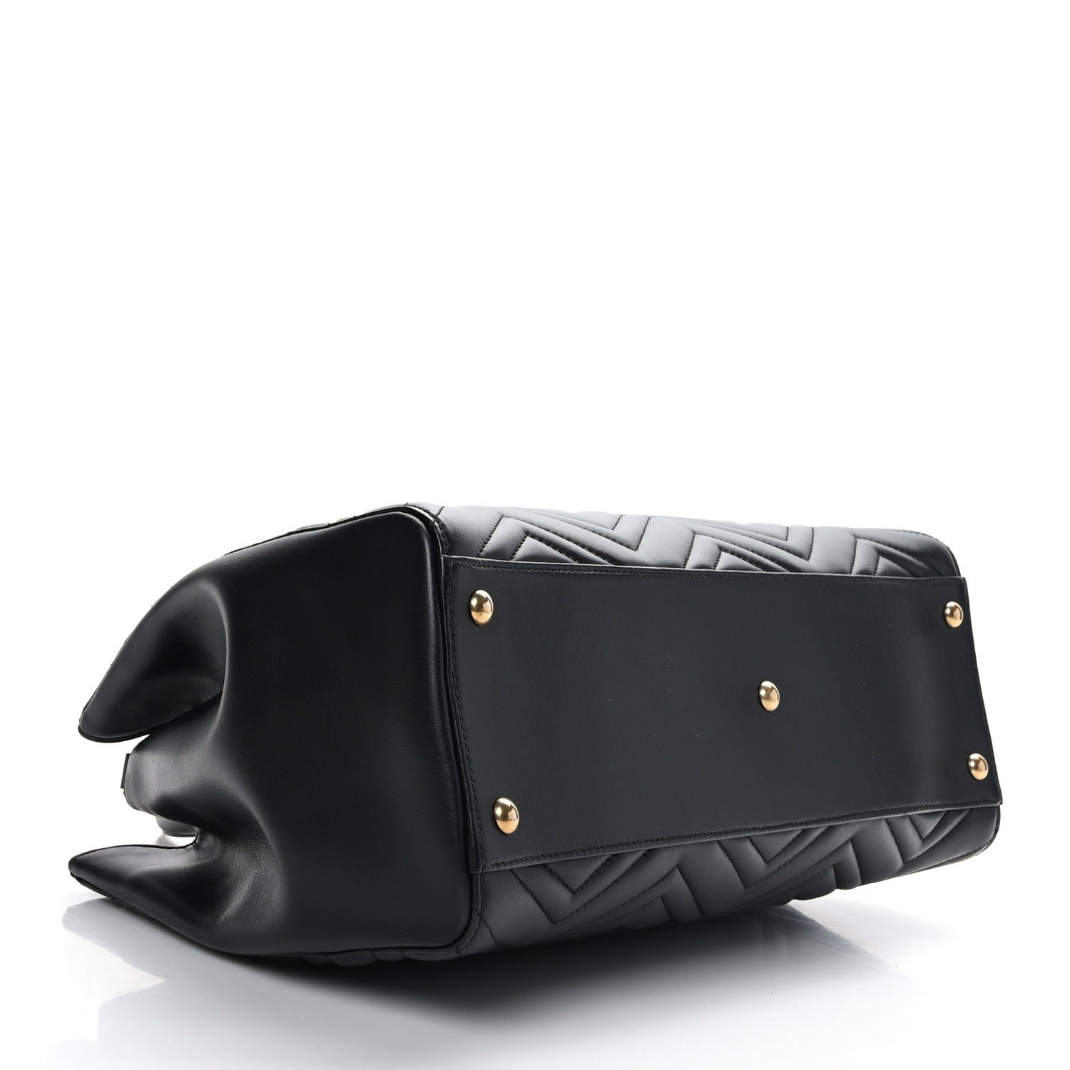 Gucci Calfskin Matelasse Medium GG Marmont Tote Black 4 of 9