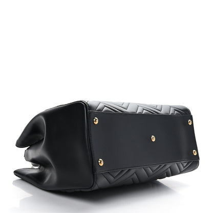 Gucci Calfskin Matelasse Medium GG Marmont Tote Black 4 of 9