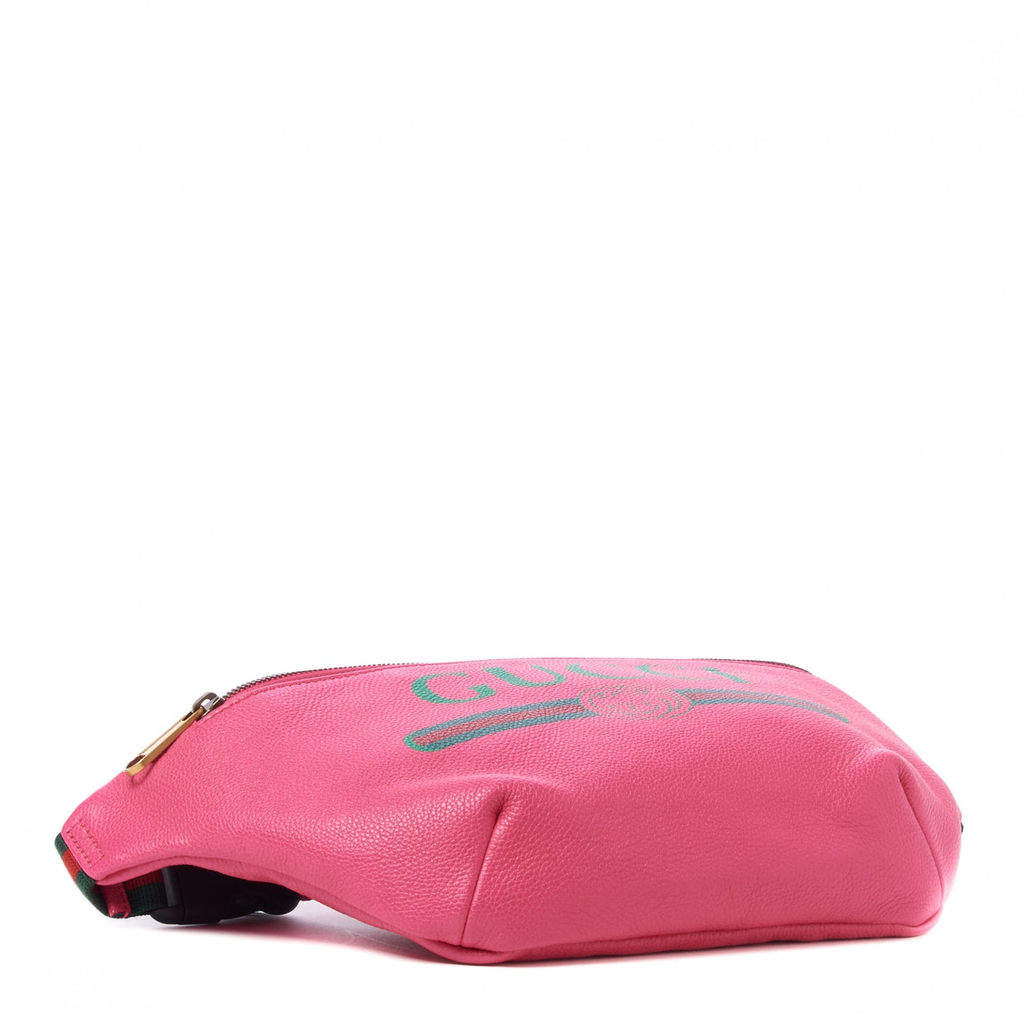 Grained Calfskin Logo Belt Bag Pink