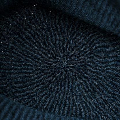 Saint Laurent Raffia Calfskin Medium Panier Tote Blue Blue 5 of 11