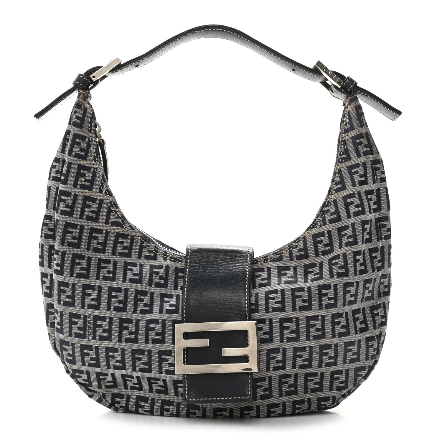 Fendi Zucchino Hobo Navy 1 of 14