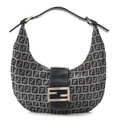 Fendi Zucchino Hobo Navy 1 of 14