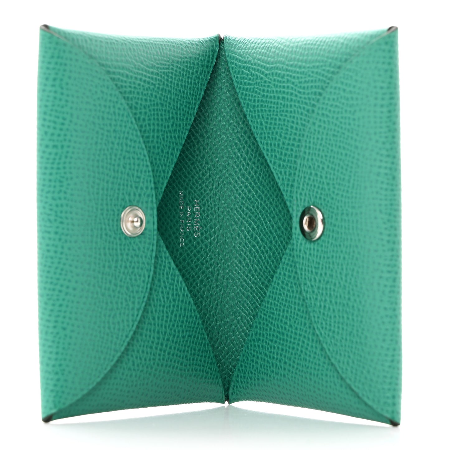 Epsom Calvi Card Case Vert Jade