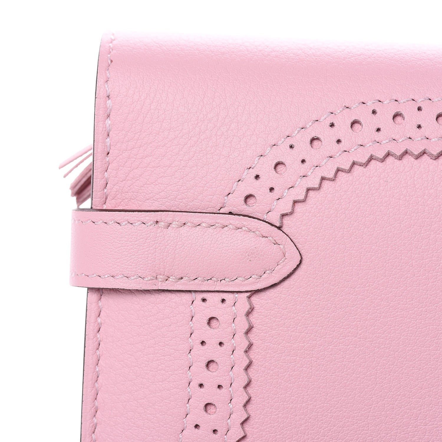 Hermes Swift Ghillies Kelly Longue Wallet Rose Sakura 12 of 21