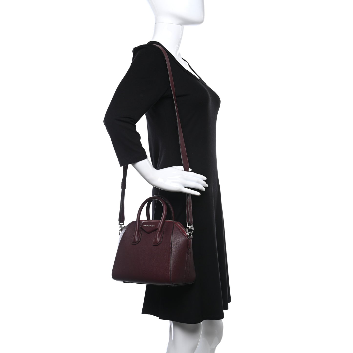 Sugar Goatskin Mini Antigona Aubergine