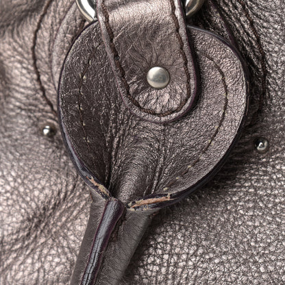 Chloe Metallic Calfskin Medium Paddington Satchel Silver 11 of 13