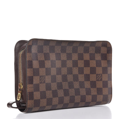 Louis Vuitton Damier Ebene Pochette Saint Louis Clutch 2 of 7