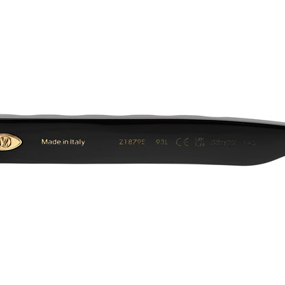 Louis Vuitton Acetate LV Empreinte Light Round Sunglasses Z1879E Black 6 of 8