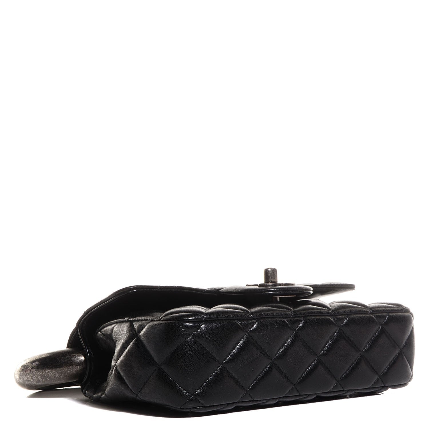 Chanel Lambskin Quilted Mini Around the World Flap Black 4 of 10