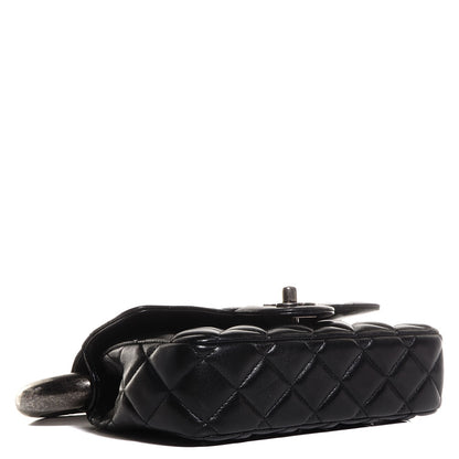 Chanel Lambskin Quilted Mini Around the World Flap Black 4 of 10