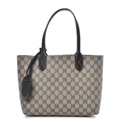 Gucci GG Supreme Monogram Small Reversible Tote Beige Black 1 of 10