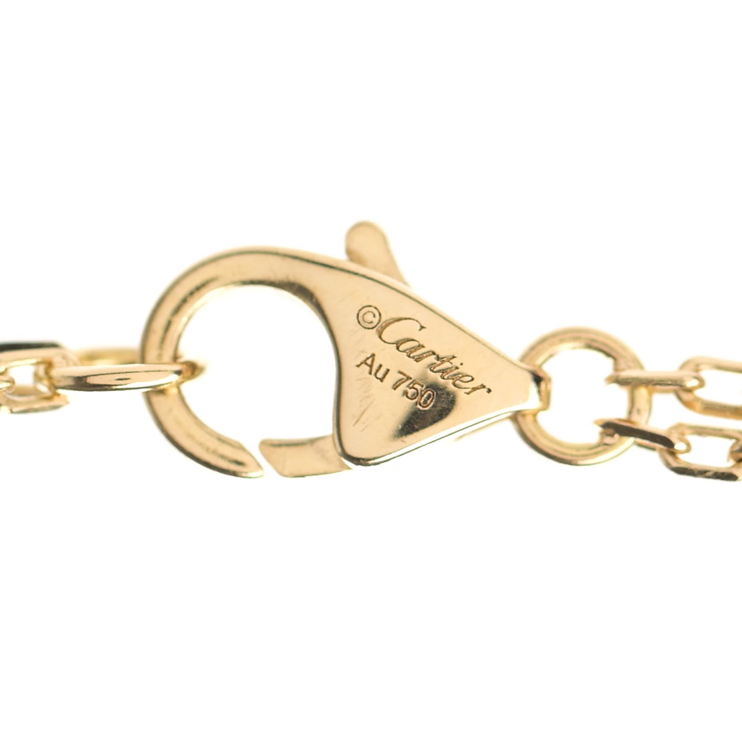 Cartier 18K Yellow Gold 2 Diamond LOVE Necklace 4 of 6