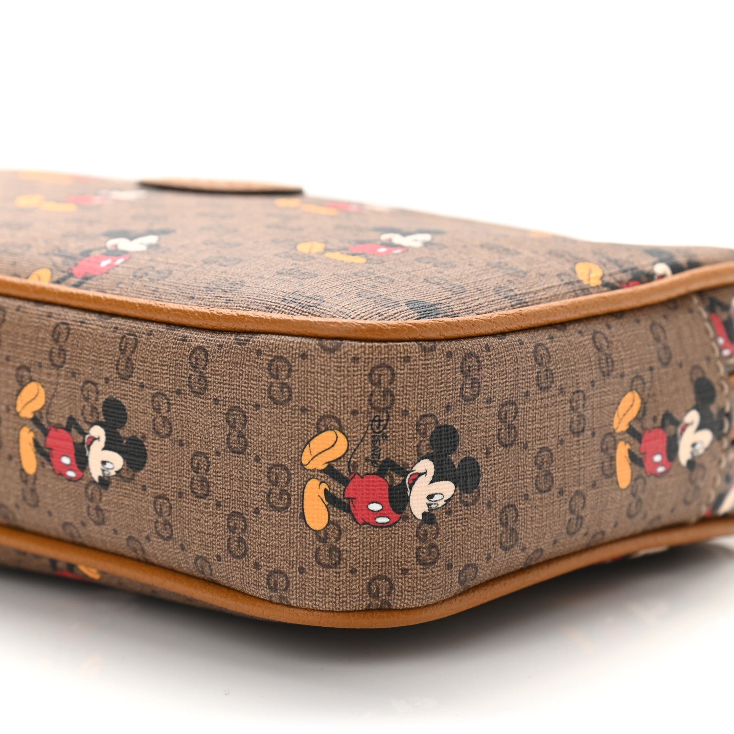 Gucci X DISNEY Mini Vintage GG Supreme Monogram Mickey Mouse Small Belt Bag 95 38 Beige Vintage Sun Oil 10 of 10
