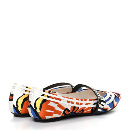 Louis Vuitton Satin Psychadelic Ballerina Flats 37.5 Multicolor 4 of 11