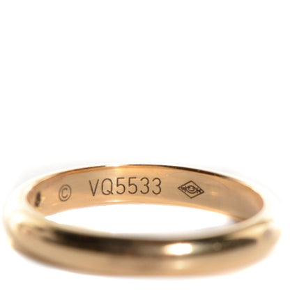 Cartier 18k Yellow Gold Diamond 2.6mm Wedding Band Ring Size 47 US 4 4 of 6